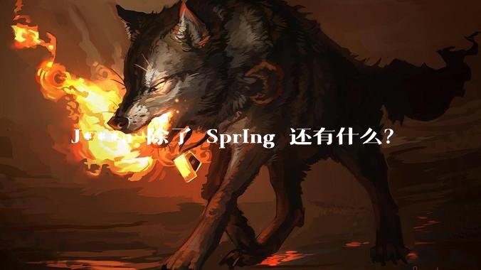 J***a 除了 Spring 还有什么？